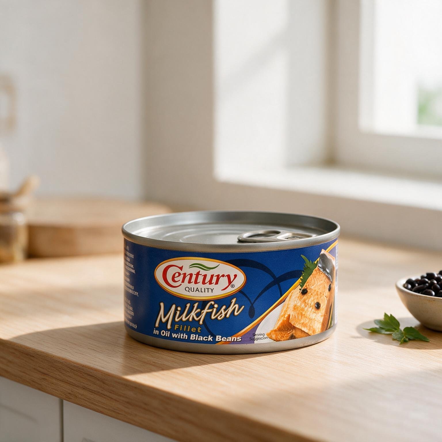 century quality milkfish fillet in oil with black beans (2) century quality milkfish fillet in oil with black beans (2)