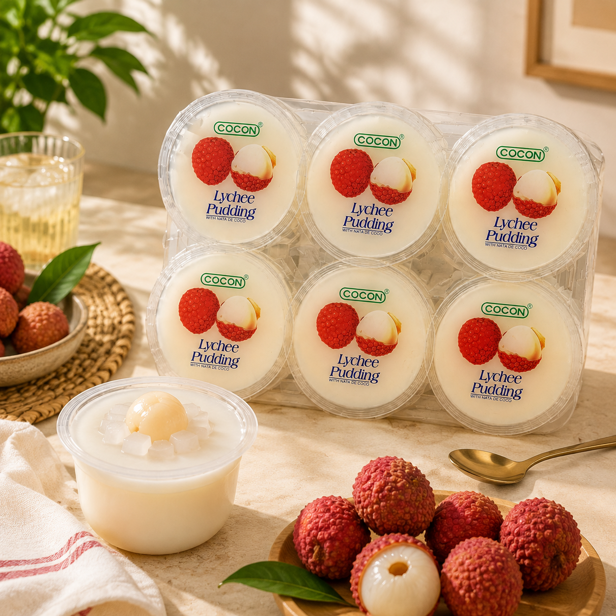 cocon lychee pudding with nata de coco (1) cocon lychee pudding with nata de coco (1)