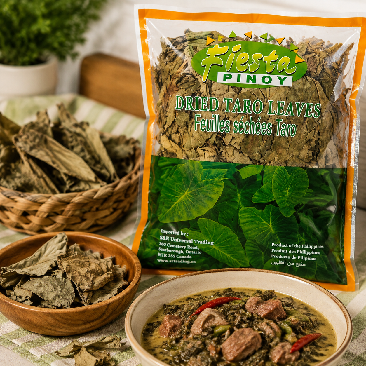 fiesta pinoy dried taro leaves (2) fiesta pinoy dried taro leaves (2)