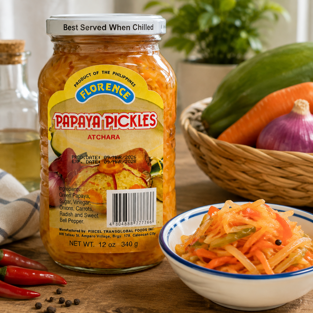 florence papaya pickles atchara (2) florence papaya pickles atchara (2)