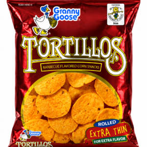 granny goose tortillos barbecue flavored corn snacks