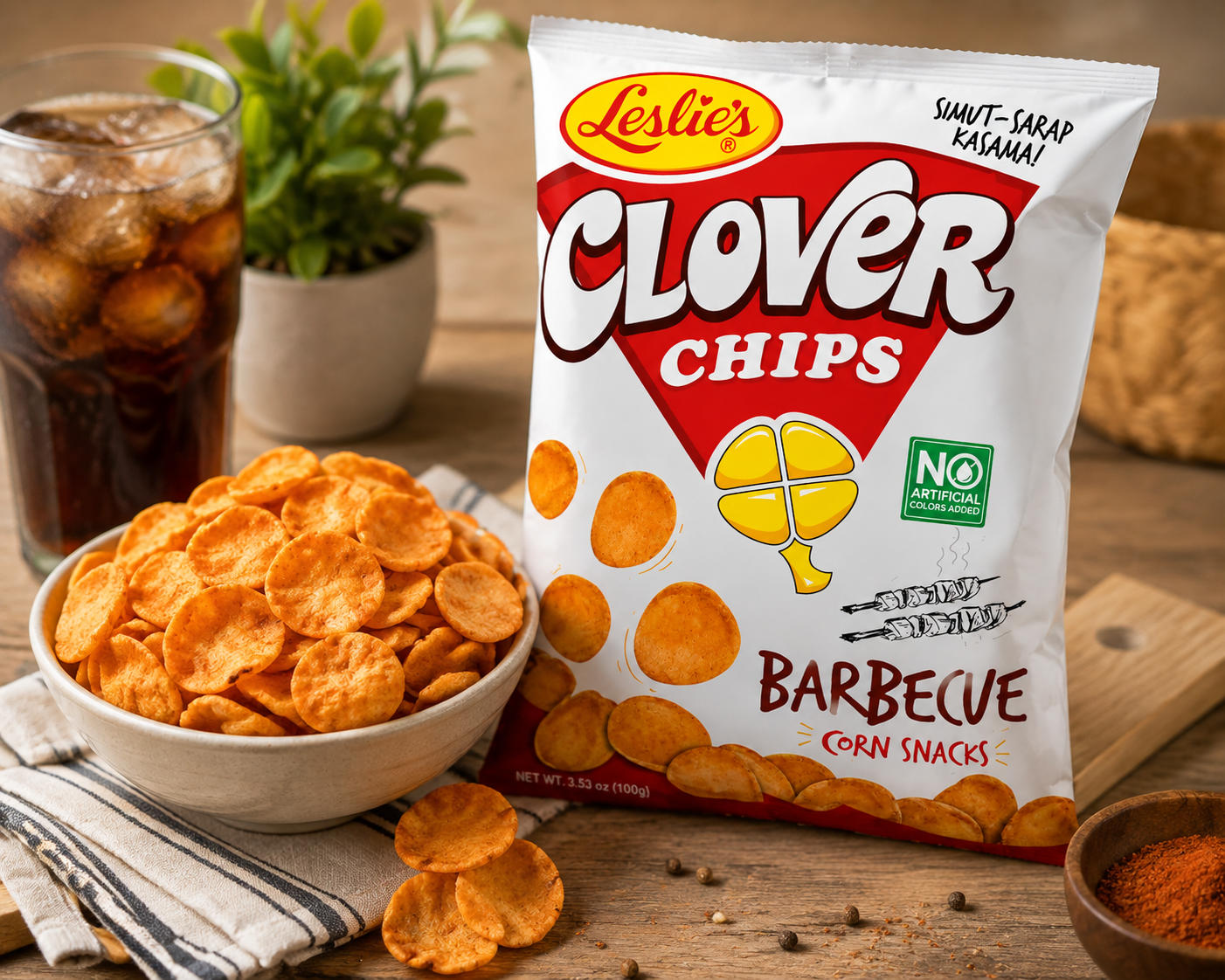 leslies clover chips barbecue corn snacks (2) leslies clover chips barbecue corn snacks (2)