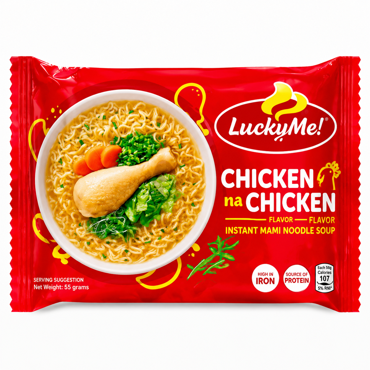 lucky me! chicken na chicken flavor instant mami noodle soup lucky me! chicken na chicken flavor instant mami noodle soup