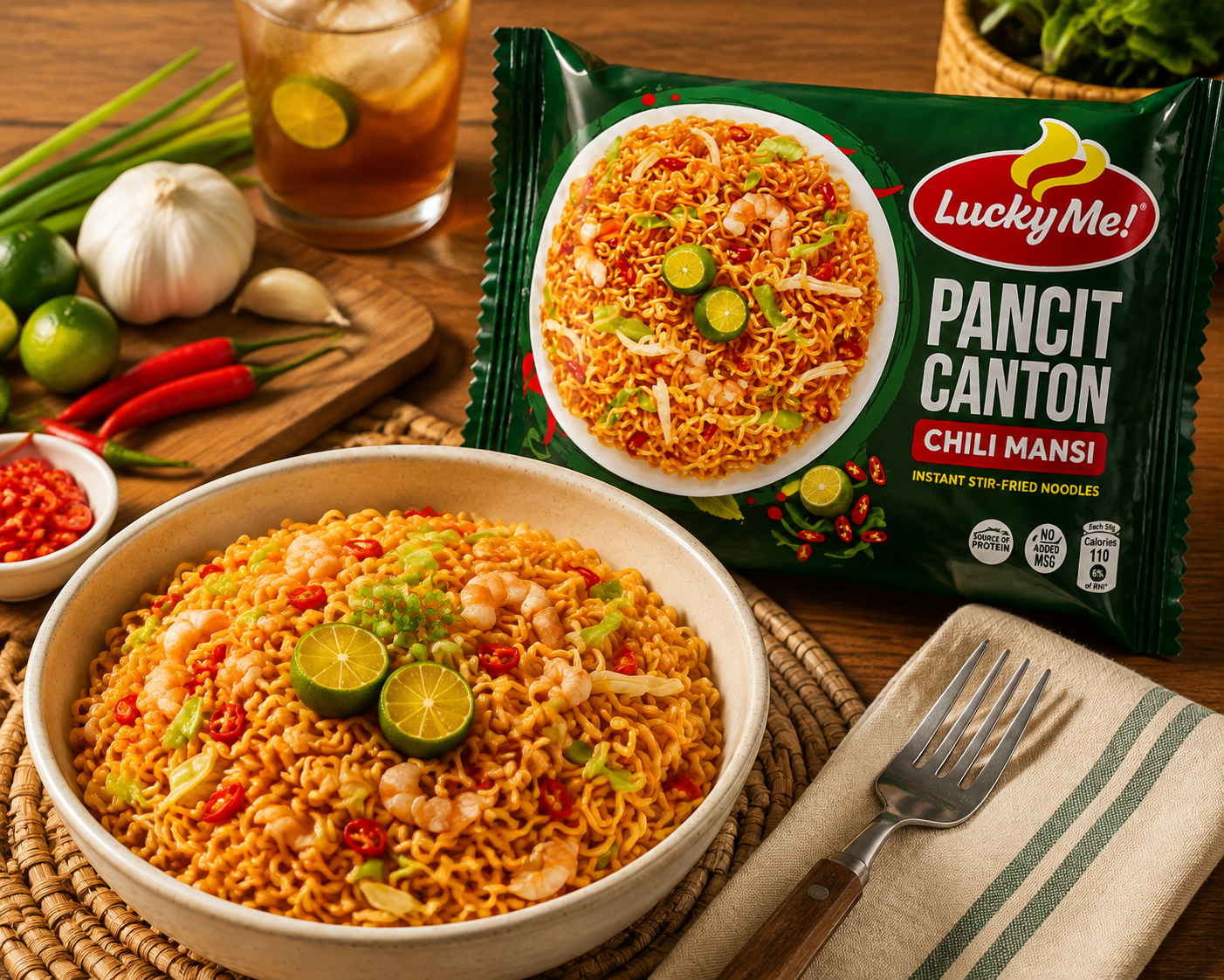 lucky me! pancit canton chilimansi flavor (2) lucky me! pancit canton chilimansi flavor (2)