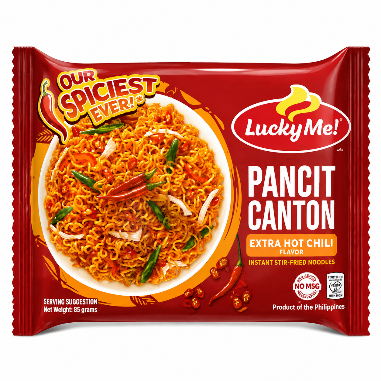 lucky me! pancit canton extra hot chili flavor lucky me! pancit canton extra hot chili flavor