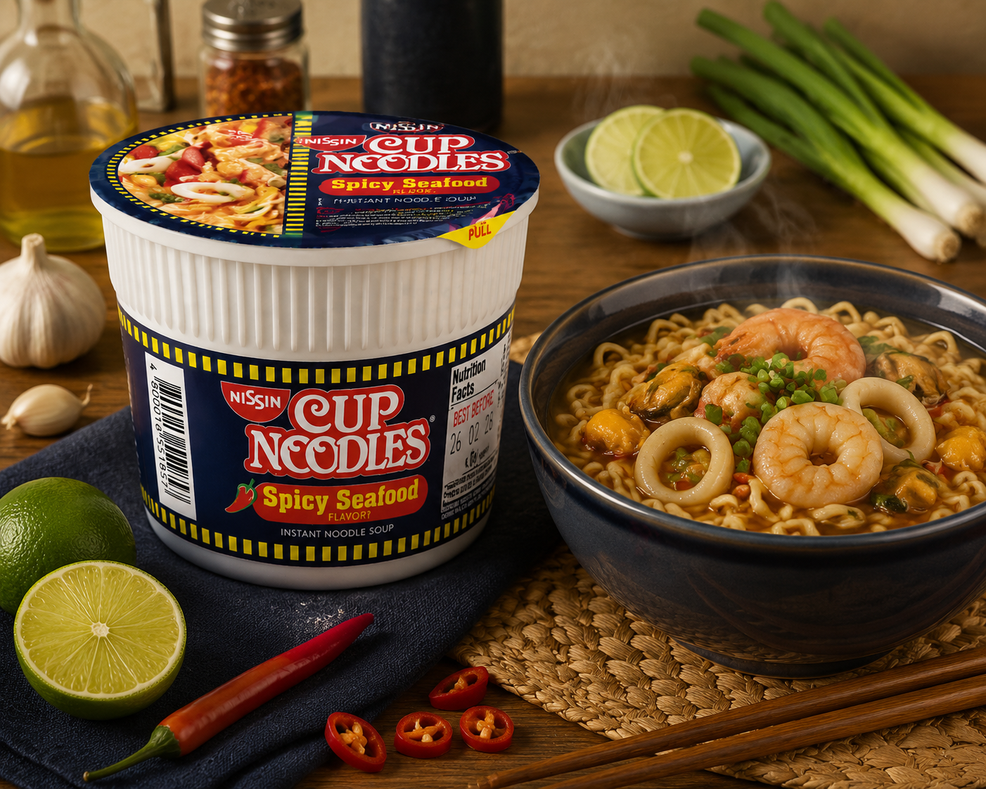 nissin cup noodles spicy seafood flavor (mini) (1) nissin cup noodles spicy seafood flavor (mini) (1)