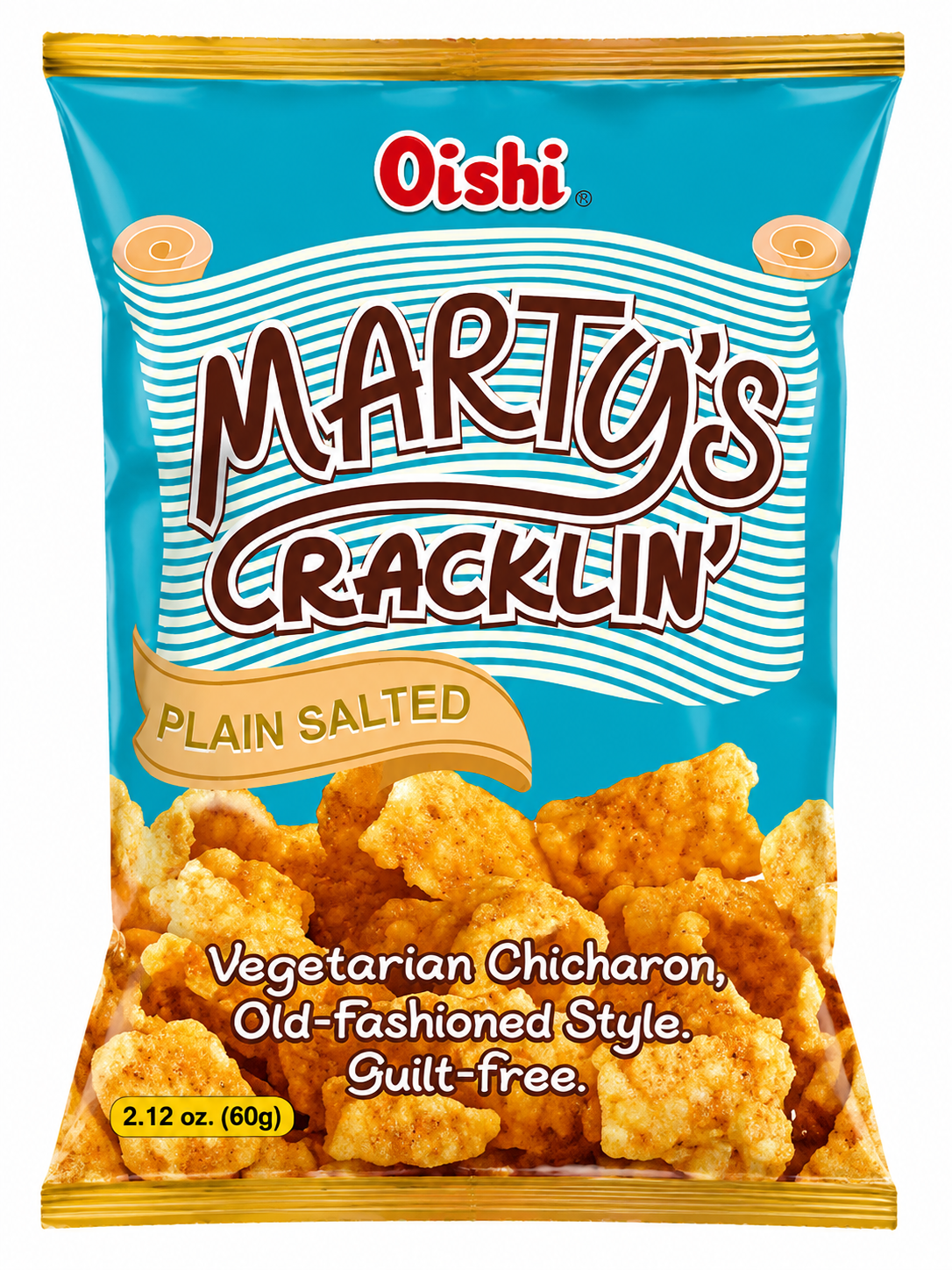 oishi marty s cracklin vegetarian chicharon plain salted oishi marty s cracklin vegetarian chicharon plain salted