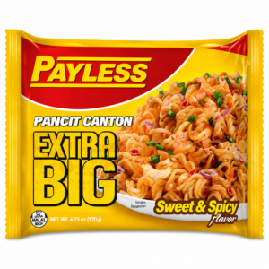 payless pancit canton xtra big sweet & spicy flavor