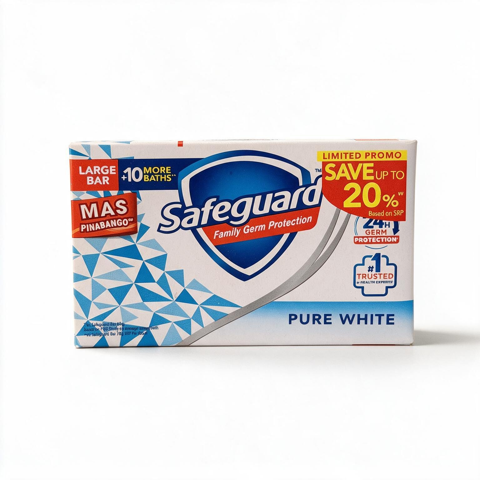 safeguard family germ protection bar soap (pure white) (2)