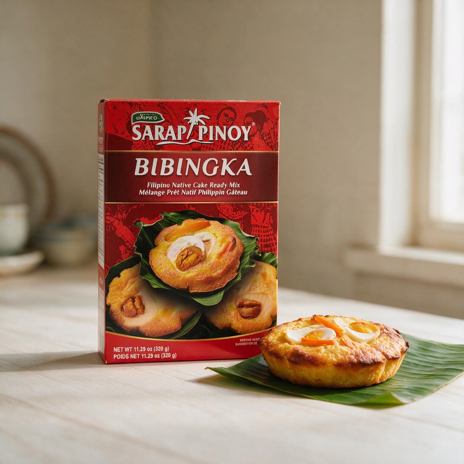 sarap pinoy bibingka filipino native cake ready mix (320g) (2) sarap pinoy bibingka filipino native cake ready mix (320g) (2)