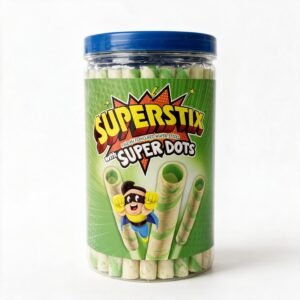 superstix pandan flavoured wafer sticks with super dots (1)
