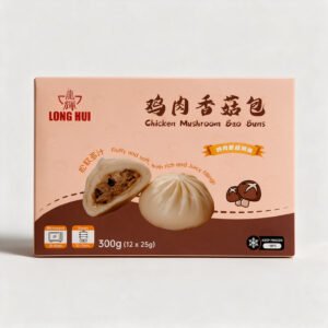 long hui chicken mushroom bao buns 300g (1)