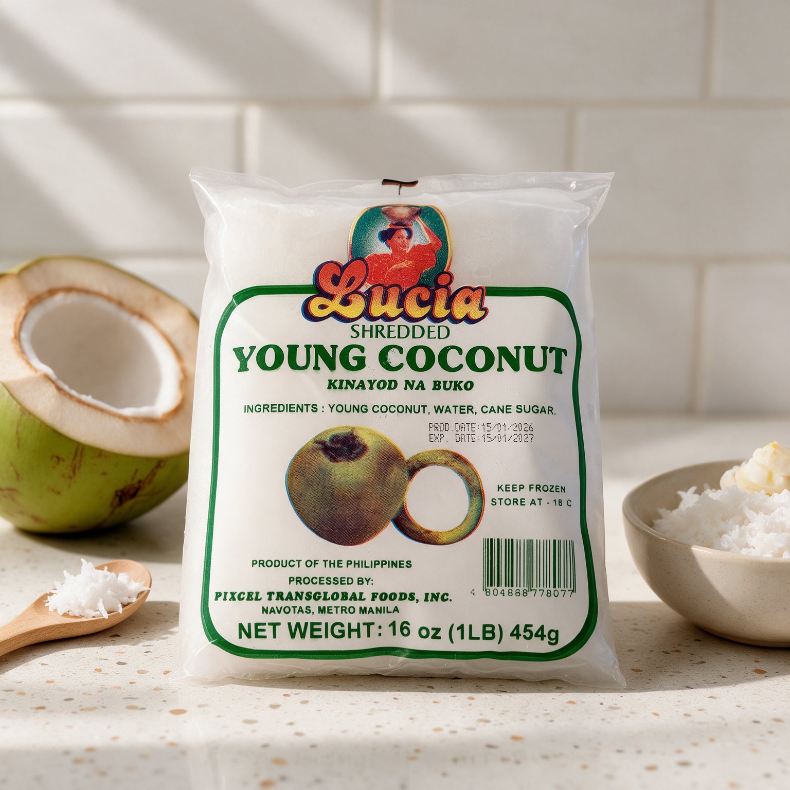lucia shredded young coconut 1lb (1) lucia shredded young coconut 1lb (1)