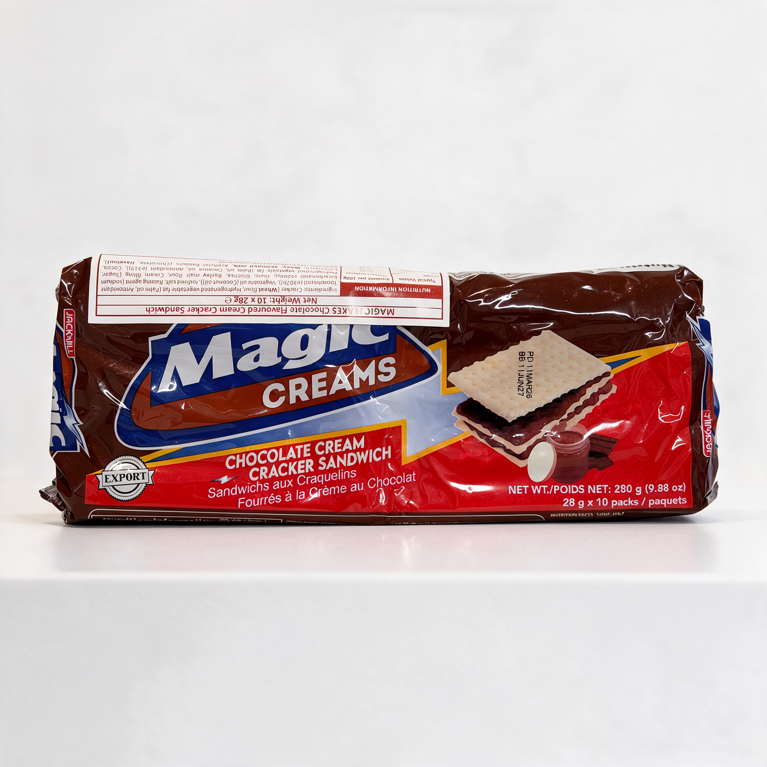magic creams chocolate cracker sandwich 10 pack (4) magic creams chocolate cracker sandwich 10 pack (4)