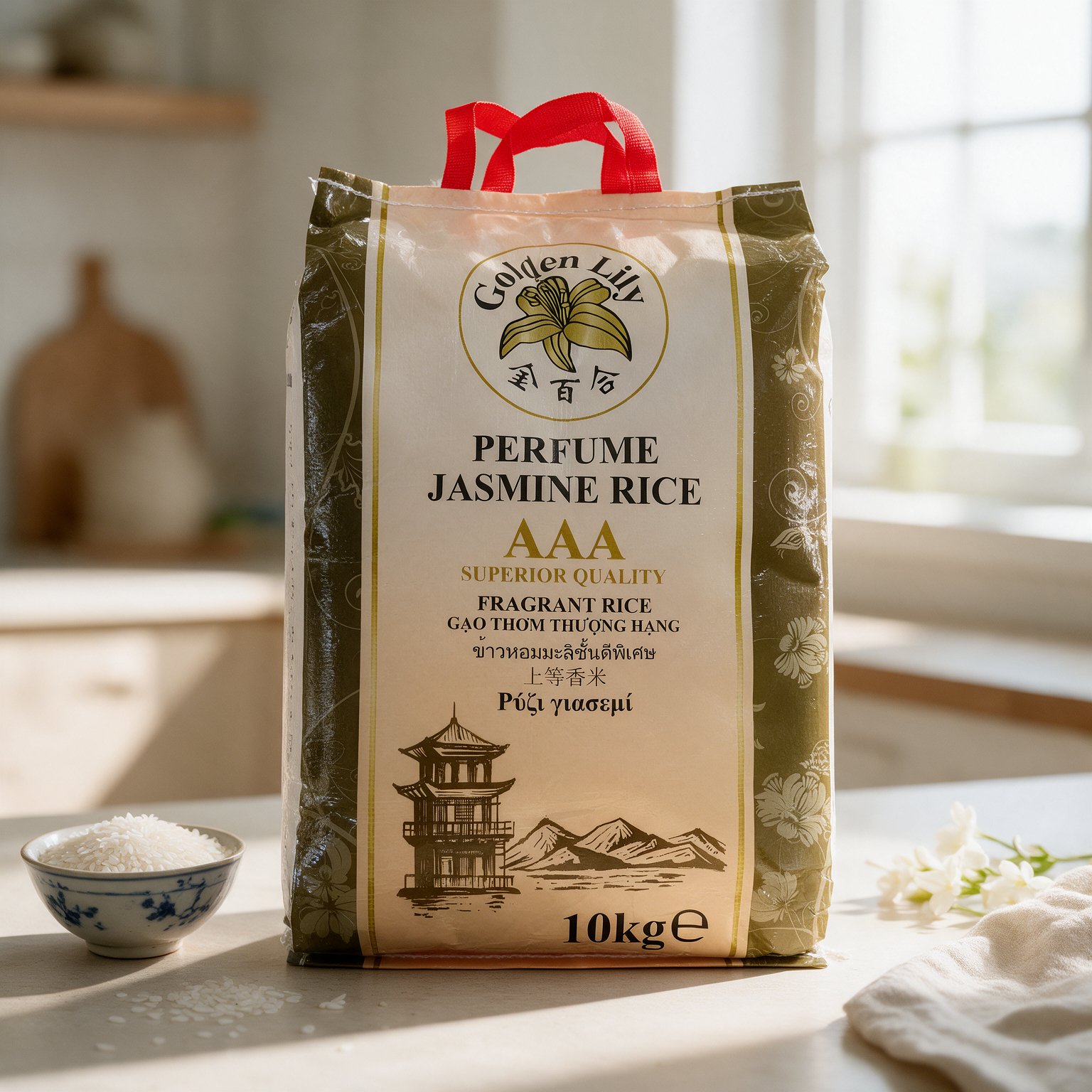 golden lily aaa superior quality perfume jasmine rice – 10kg (2) golden lily aaa superior quality perfume jasmine rice – 10kg (2)