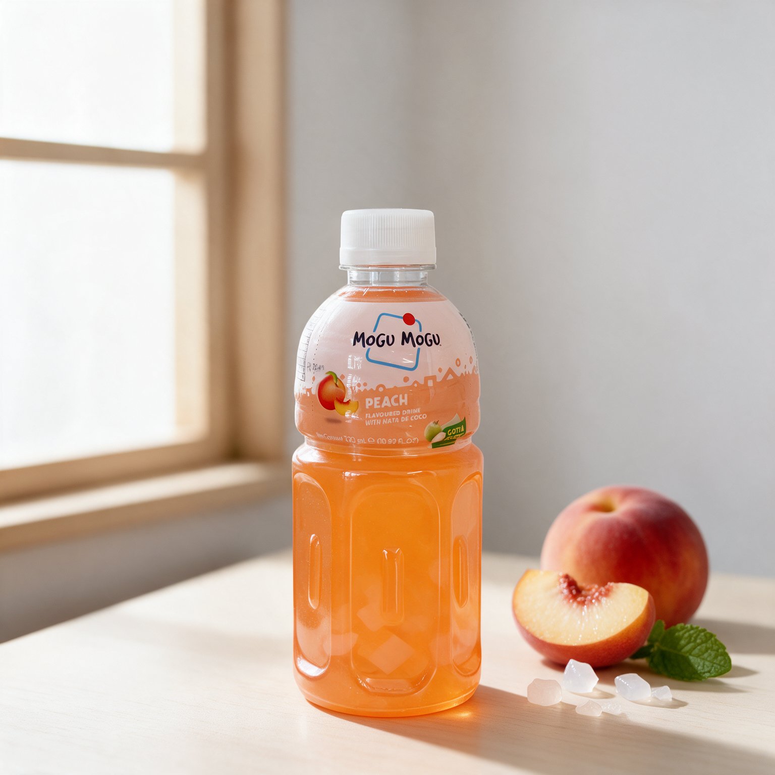 mogu mogu peach flavoured drink with nata de coco – 320ml mogu mogu peach flavoured drink with nata de coco – 320ml