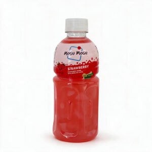 mogu mogu strawberry flavoured drink with nata de coco – 320m (1)