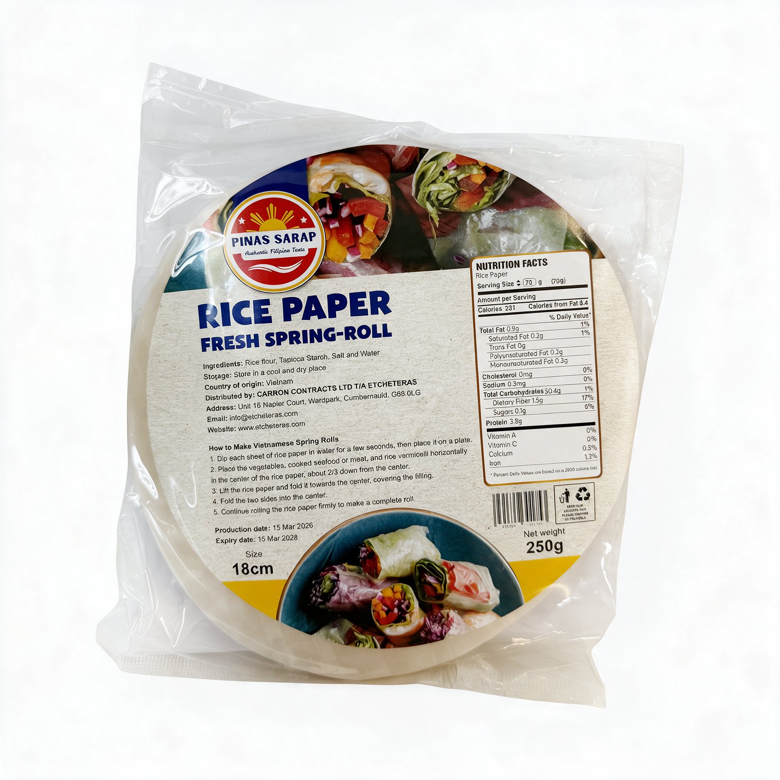 pinas sarap rice paper fresh spring roll wrappers (1) pinas sarap rice paper fresh spring roll wrappers (1)
